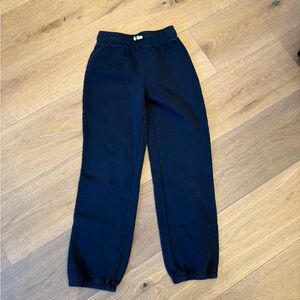 navy lands end sweatpants